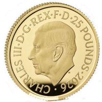 Großbritannien - 25 GBP Lunar Jahr des Pferdes 2026 - 1/4 Oz Gold PP