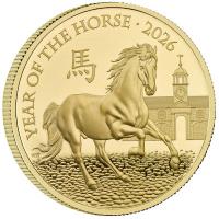 Großbritannien - 100 GBP Lunar Jahr des Pferdes 2026 - 1 Oz Gold PP