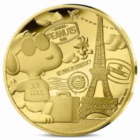 Frankreich - 50 EURO 75. Jubiläum Peanuts: Snoopy 2025 - 1/4 Oz Gold PP
