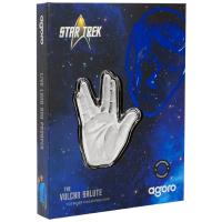 Niue - 2 NZD Star Trek(TM) Vulkanischer Gruß - 1 Oz Silber PP