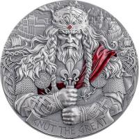 Kamerun - 2000 Francs The Way to Valhalla: König Knut der Große 2025 - 2 Oz Silber Antik Finish High Relief