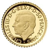 Großbritannien 0,5 GBP 90. Jubiläum Monopoly 1/40 Oz Gold PP Rückseite