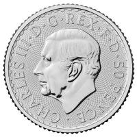 Großbritannien - 19*0,50 GBP Britannia 2026 - 19 * 1/4 Oz Silber (Tube)