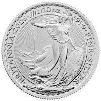 Großbritannien - 16*0,20 GBP Britannia 2026 - 16 * 1/10 Oz Silber (Tube)