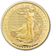 Großbritannien - 25 GBP Britannia 2026 - 1/4 Oz Gold