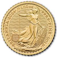Großbritannien - 10 GBP Britannia 2026 - 1/10 Oz Gold