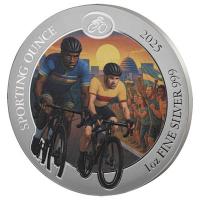 Ruanda 3x50 RWF Sporting Ounce(R): Cycling Set 2025 3x1 Oz Silber Rückseite