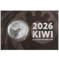 Neuseeland - 1 NZD Kiwi 2026 - 1 Oz Silber Blister