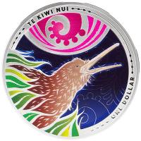 Neuseeland - 1 NZD Kiwi 2026 - 1 Oz Silber PP Color