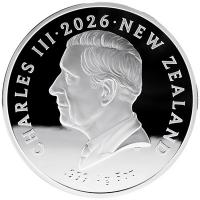 Neuseeland 10 NZD Kiwi 2026 5 Oz Silber PP Rückseite