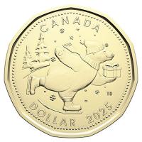 Kanada 3,40 CAD Weihnachtsausgabe 2025 Kursmünzensatz Rückseite