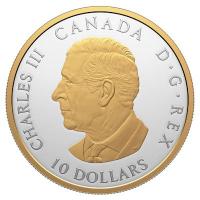Kanada 10 CAD Baum des Lebens 2025 1/2 Oz Silber PP Gilded Rückseite