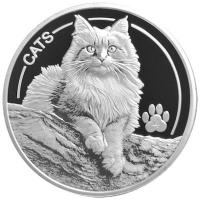 Fiji - 0,5 FJD Cats (4.) 2025 - 1 Oz Silber
