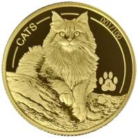 Fiji - 5 FJD Cats 2025 - 1/2 Oz Gold