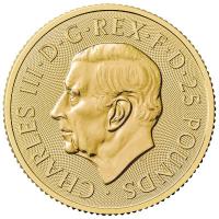 Großbritannien 25 GBP Tudor Beasts (8.) Queen`s Lion 2026 1/4 Oz Gold Rückseite