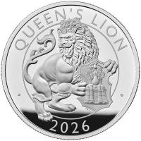 Großbritannien - 10 GBP Tudor Beasts (8.) Queen`s Lion 2026 - 10 Oz Silber PP (nur 30 Stück!!!)