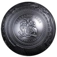 Barbados 25 Dollar 40. Jubiläum American Eagle 2026 1 KG Silber Antik Finish Rückseite