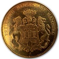 Deutsches Kaiserreich - 5 Mark Hansestadt Hamburg - 1,79g Gold
