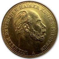 Deutsches Kaiserreich - 5 Mark Wilhelm Preussen - 1,79g Gold