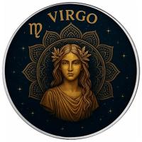 USA - 1 USD American Silver Eagle: Sternzeichen: Jungfrau/Virgo 2025 - 1 Oz Silber Color