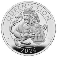 Großbritannien - 10 GBP Tudor Beasts (8.) The Queen`s Lion 2026 - 5 Oz Silber PP