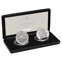 Großbritannien - 4 GBP Tudor Beasts (8.) The Queen`s Lion 2026 - 2*1 Oz Silber Proof & Reverse Frosted Proof
