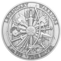 Legendary Warriors (12.) Miyamoto Musashi 1 Oz Silber Rückseite