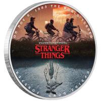 Tuvalu - 1 TVD Stranger Things The Upside Down 2026 - 1 Oz Silber PP Color