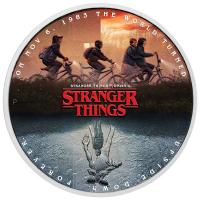 Tuvalu - 1 TVD Stranger Things The Upside Down 2026 - 1 Oz Silber PP Color