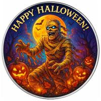 USA 1 USD American Silver Eagle: Halloween: Mumie (Mummy) 2025 1 Oz Silber Color