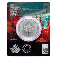 Kanada 5 CAD Treasured Maple Leaf Wolf 2026 1 Oz Silber