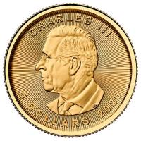 Kanada - 5 CAD Treasured Gold Maple Leaf Wolf 2026 - 1/10 Oz Gold