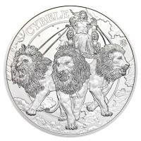 St. Helena - 1 Pfund Goddesses Cybele and the Lion 2024 - 1 Oz Silber