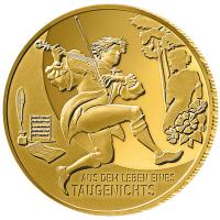 Deutschland - 100 EURO Meisterwerke (3.) Aus dem Leben eines Taugenichts 2025 - 1/2 Oz Gold