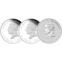 Australien - 3 AUD Lunar III Pferd Set 2026 - 3*1 Oz Silber TRIO