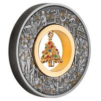 Australien - 2 AUD Sants Workshop 2025 - 2 Oz Silber Antik Finish Gilded