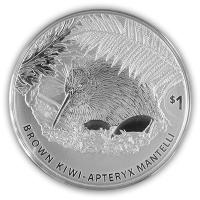Neuseeland - 1 NZD Kiwi 2021 - 1 Oz Silber