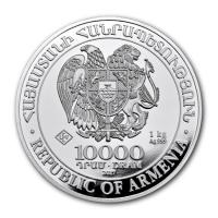 Armenien Arche Noah 2016 1 KG Silber Rückseite