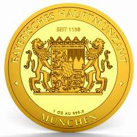 Deutschland 100 Bayernthaler Schloss Neuschwanstein 2025 1 Oz Gold Rückseite