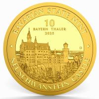 Deutschland - 10 Bayernthaler Schloss Neuschwanstein 2025 - 1/10 Oz Gold