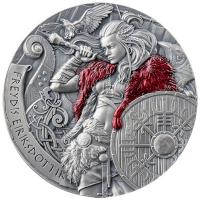Kamerun - 2000 Francs The Way to Valhalla: Freydis Eiriksdottir 2024 - 2 Oz Silber Antik Finish High Relief