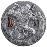 Kamerun - 2000 Francs The Way to Valhalla: Ragnar Lothbrok 2024 - 2 Oz Silber Antik Finish High Relief