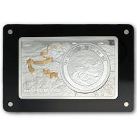 China - 10 Yuan Chinesischer Drache Premium Edition - 3 Oz Silber Gilded