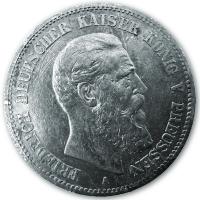 Deutsches Kaiserreich - 2 Mark Friedrich Preussen - 10g Silber