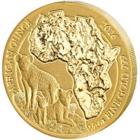 Ruanda - 100 RWF African Ounce Tüpfelhyäne 2026 - 1/12 Oz Gold