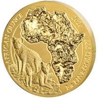 Ruanda - 100 RWF African Ounce Tüpfelhyäne 2026 - 1 Oz Gold