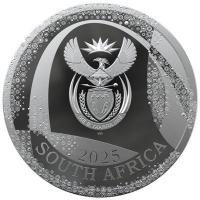 Südafrika 10 Rand The Odyssey of the Sky: Gaukler (1.) (Bateleur) 2 Oz Silber PP Rückseite