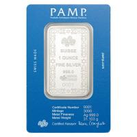 Silberbarren PAMP Davidstern (Star of David) 1 Oz Silber Rückseite