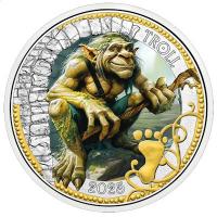 Österreich 3 Euro Fantastische Fabelwesen (1.) Der Troll 2025 Münze
