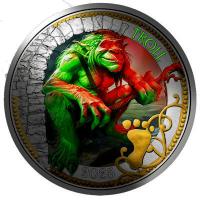 Österreich 3 Euro Fantastische Fabelwesen (1.) Der Troll 2025 Münze Rückseite